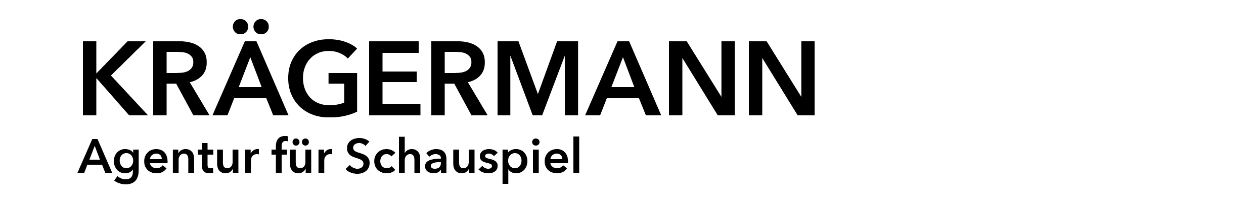 Logo KRÄGERMANN. Agentur für Schauspiel.